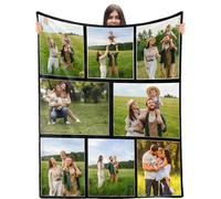 DXDOING Personalised Blanket for Adults - Fully Custom Photo Throw for Women Men Personalised Gifts for Birthday, Anniversary, Friendship, Pet Memorial
