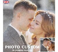 DXDOING Personalised Diamond Painting Kits for Adults - Custom Diamond Art with Name or Photo, Create Your Own Unique Picture, DIY Customised Diamond Art Gift for Any Occasion