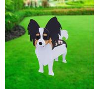 DXDXZDXLUF Dog Planter Plant Pots Cute PVC Garden Dog Flower Planter Dog Planters for Indoor Outdoor Plants Animal Planter Suitable Gifts for Dog Lovers 9.4 * 13.4in (Papilon)