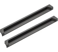 DXEAIN Embedded Door Handle,Recessed Pulls,Door Handles,Recessed Pulls Concealed Handles Pack of 2,Zinc Alloy,(Sandy Gray,288mm/11in)