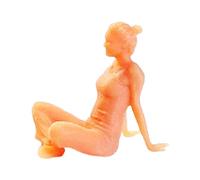 DXEHSEUY 1/64 Scale Model People Resin Unpainted Figures for Fairy Garden Model Train D Style D