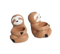DXEHSEUY 2Pcs Sloth Plant Pots Flowerpots Farmhouse Containers Office Animal Planters