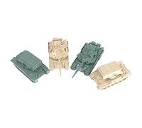 DXEHSEUY 4x 4D Tank Model 1:144 Scale Tank Puzzle for Keepsake Children Education Toy