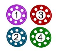 DXEHSEUY 4x Diving Discs Colorful Pool Diving Toys for Aquatic Exercise Children Boys Style B