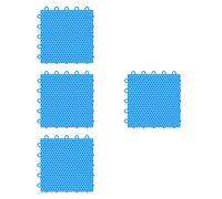 DXEHSEUY 4x Dryland Ice Tiles Portable for Sports Training Tool Passing Stickhandling Blue, 25x25x1.2cm