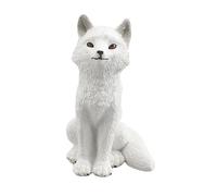 DXEHSEUY Animal Figure Lifelike Simulation Wild Animal Statue Birthday Study Presents Arctic Fox
