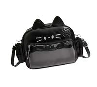 DXEHSEUY Cat Ita Bag Portable Pin Display Backpack for Halloween Girls Party Supplies Black 24x10x19cm