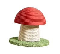 DXEHSEUY Cat Scratch Post Mushroom Shaped Cat Activity Toy for Protect Your Furniture Height 18cm Red White Green