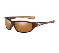 DXEHSEUY Cycling Goggles Biking Sports Ski UV Protective Sun Glasses Brown No.4