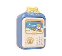 DXEHSEUY Electronic ATM Savings Machine Electronic Money Saving Box for Children Kids Blue 14.5x11.5x25cm