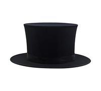 DXEHSEUY Folding spring hat Props Magician Costume cloth Xmas Black, 14x33.5cm