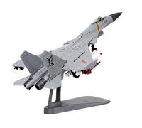 DXEHSEUY J15 Airplane Model Toy 1/100 Scale Aircraft Model for Table Cafe Living Room gray