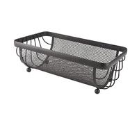 DXEHSEUY Metal Wire Fruit Basket Decorative Fruit Bowl for Tabletop Home Decor Pantry Rectangular