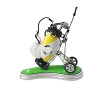 DXEHSEUY Mini Golf Bag Pen Holder Desktop Decoration Husband Golf Enthusiast Coworker Yellow White