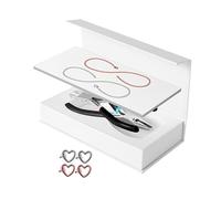 DXEHSEUY Permanent Bracelet Kit Bracelet Making for Couples for Summer Valentines Day 1 Silver 1 Rose Gold Chain Length 23cm