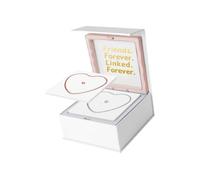 DXEHSEUY Permanent Bracelet Kit Portable for Anniversary Date Activity Valentines Day 1 Silver 1 Rose Gold 12x12x5cm