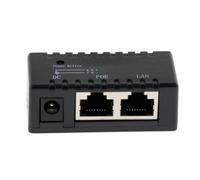 DXEHSEUY POE Injector Splitter over Ethernet Adapter IP Camera LAN Network DC Black