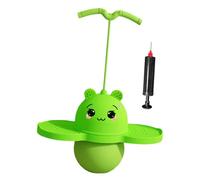 DXEHSEUY Pogo Ball with Handle with Ball Pump Exercise Pogo Stick for Kids Boys Girls Green, 42x80cm