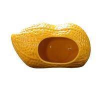 DXEHSEUY Pottery Hamster House Decoration Small Animals Nest for Gerbil Lemmings Mice Peanut Shape