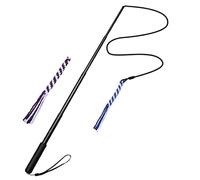 DXEHSEUY Retractable Dog Interactive Stick Extendable Flirt Pole Funny Chasing Toy Black 89cm