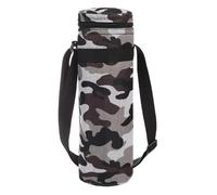 DXEHSEUY Sports Bottle Bag Case Water Bottle Carrier for Gym Travel Backpacking Gran and White