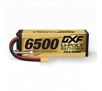DXF 1 Pack 4S LiPo Battery 14.8 V 6500 mAh 100C with XT90 Connector High Performance for RC Models 1:10 1:8 Ultimate Power Thrust Unparalleled Performance Maximum Running Times