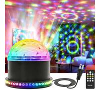 DXHGHYGL Disco Ball Light,Party Lights with Remote Control,RGB DJ Strobe Lamp for Home Room Dance Party Supplies Home Dance, Easter, Karaoke,New Years Eve Halloween Christmas Decorations