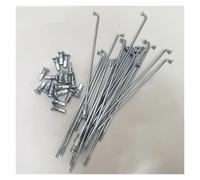 Dxhntskxo 10G Heavy Duty E-Bike & Motorcycle Spokes, 3.18mm Diameter Stainless Steel Spokes & Nipples, 36pcs Kit for High-Torque Electric foyBicycle & Motorbike Wheels (55-305mm)(120mm)