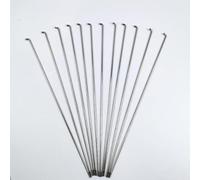 Dxhntskxo 36Pcs 13G Electric foyBicycle Spokes & Nipples - Steel Custom Length for E-Bike & Road Bike Heavy Duty Silver Wheel Building Kit(13G 225mm 36pcs)