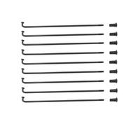 Dxhntskxo 37pcs 10G Custom Length E-Bike Spokes & Nipples | Heavy Duty Black J-Bend | Diameter 3.0mm for Electric Motorcycle & Fat Tire Bike Wheels(Length 202mm)