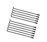 Dxhntskxo 40pcs 10G Heavy Duty E-Bike Spokes & Nipples | 3.14mm 45# Steel Black | Round Body J-Bend for Electric Motorcycle & Fat Tire Bike Wheels(Length 189mm)