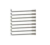 Dxhntskxo 40pcs 10G Heavy Duty E-Bike Spokes & Nipples Set, 304 Stainless Steel J-Bend - Ultra Strong Electric foyBicycle Wheel Building Silver(Length 153mm)