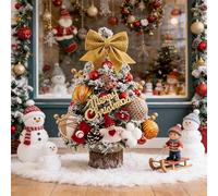 DXIA 7FT Inflatable Christmas Tree with 3 Gift Boxes, Light up Artificial Christmas tree, Built in Air Compressor, Inflatable Christmas Decorations Outdoor for Yard, Garden, Lawn, Square (2)