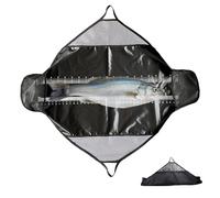 DXIA Carp Fishing Care Unhooking Mat Set, Angling Pursuits Unhooking Mat, Carp Fishing Beanie Bag, Weighing Bag with Handles for and Transport, Graduated (100cm)