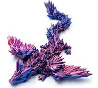 Dxldfks 3D Printed Dragon with Wings, 9" Articulated Winged Dragon for Home Office Decor, Executive Desk Toys
