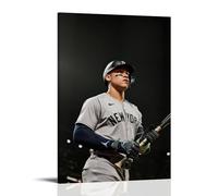 DXLFHG Aaron Judge Modern Waterproof Poster Wall Decor Unique Home Decor Great Keepsake for Anniversaries And BirthdaysFrame-style12x18inch(30x45cm)