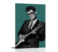 DXLFHG Buddy Holly Modern Waterproof Poster Wall Decor Unique Home Decor Great Keepsake for Anniversaries And BirthdaysFrame-style20x30inch(50x75cm)