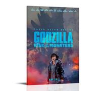 DXLFHG Godzilla King of The Monsters Modern Waterproof Poster Wall Decor Unique Home Decor Great Keepsake for Anniversaries And BirthdaysFrame-style16x24inch(40x60cm)