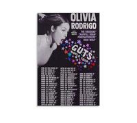 DXLFHG Guts Olivia Rodrigo Modern Waterproof Poster Wall Decor Unique Home Decor Great Keepsake for Anniversaries And BirthdaysUnframe-style20x30inch(50x75cm)