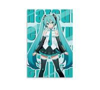 DXLFHG Hatsune Miku Modern Waterproof Poster Wall Decor Unique Home Decor Great Keepsake for Anniversaries And BirthdaysUnframe-style20x30inch(50x75cm)