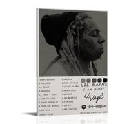 DXLFHG I Am Music Lil Wayne Modern Waterproof Poster Wall Decor Unique Home Decor Great Keepsake for Anniversaries And BirthdaysFrame-style24x36inch(60x90cm)