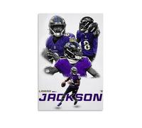 DXLFHG Lamar Jackson Modern Waterproof Poster Wall Decor Unique Home Decor Great Keepsake for Anniversaries And BirthdaysUnframe-style16x24inch(40x60cm)