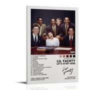 DXLFHG Let's Start Here Lil Yachty Modern Waterproof Poster Wall Decor Unique Home Decor Great Keepsake for Anniversaries And BirthdaysFrame-style16x24inch(40x60cm)