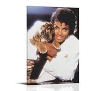 DXLFHG Michael Jackson Modern Waterproof Poster Wall Decor Unique Home Decor Great Keepsake for Anniversaries And BirthdaysFrame-style08x12inch(20x30cm)