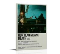 DXLFHG Our Flag Means Death Modern Waterproof Poster Wall Decor Unique Home Decor Great Keepsake for Anniversaries And BirthdaysFrame-style24x36inch(60x90cm)