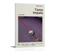 DXLFHG Tame Impala Currents Modern Waterproof Poster Wall Decor Unique Home Decor Great Keepsake for Anniversaries And BirthdaysFrame-style12x18inch(30x45cm)