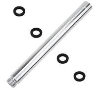 DXLing 22.5cm Stainless Steel Shower Extension Tube Chrome Plating Round Shower Pipe Handheld Straight Bathroom Shower Head Extension Arm Tube Extender for Bathroom Accessory