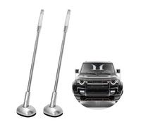 DXNQ 2 PCS Car Bumper Corner Antenna Pole, Adjustable Parking Driving Assist Telescopic Antenna for New Drivers, Expandable Flag Pole Bumper Guard for Car Track, Car Accessories (Silver)