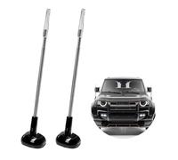 DXNQ 2 PCS Car Bumper Corner Antenna Pole, Adjustable Parking Driving Assist Telescopic Antenna for New Drivers, Expandable Flag Pole Bumper Guard for Car Track, Car Accessories (Black)