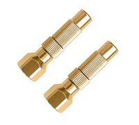 DXNQ 2 PCS Twist-On Air Chucks, 1/4" NPT Internal Thread Heavy Duty Brass Tire Air Chuck Inflator, Snap-On Pneumatic Chuck Screws for Tire Inflator Gauge Compressor Accessories